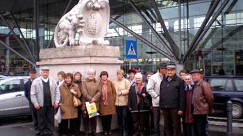 Senioren/innen aus Oberkappel am Hauptbahnhof Linz